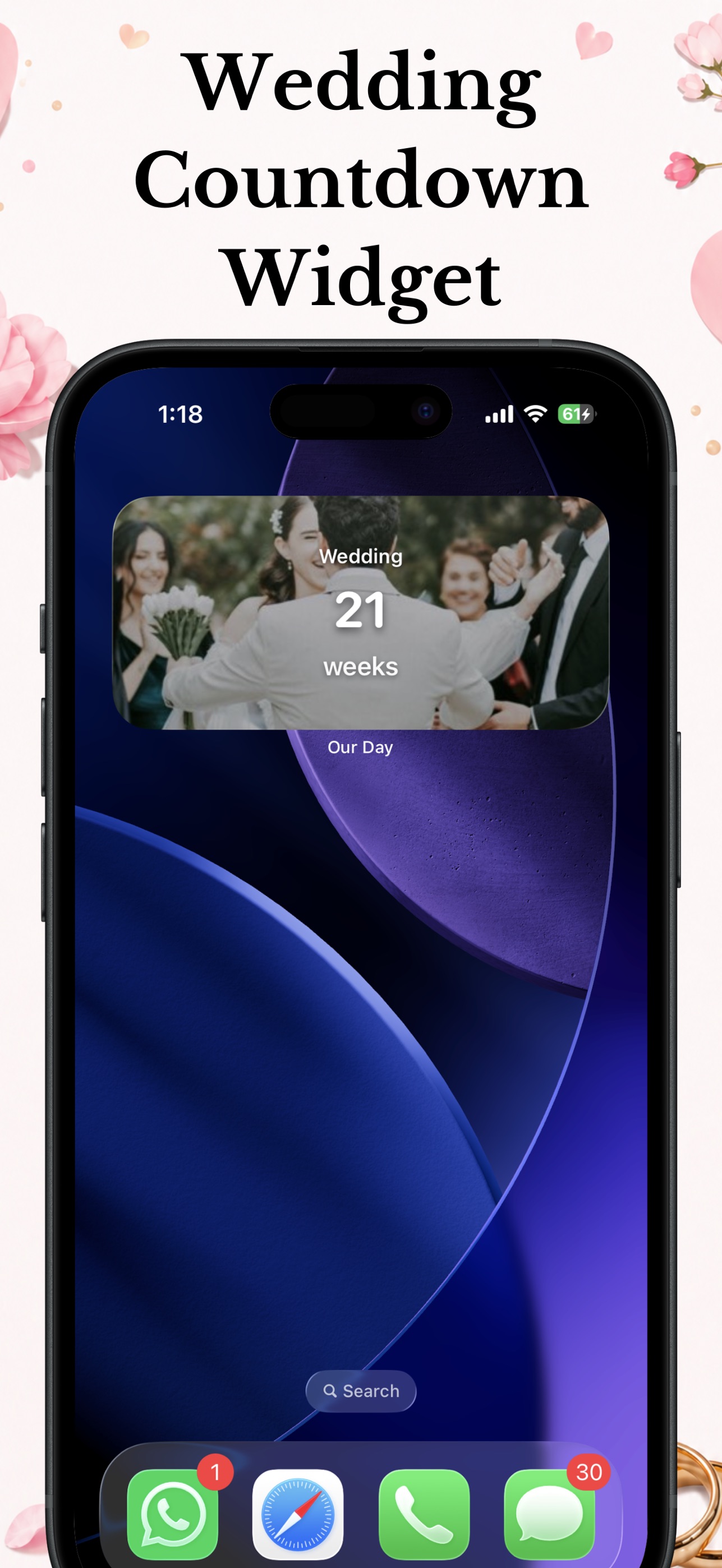 Wedding Countdown - Our Day app screenshot