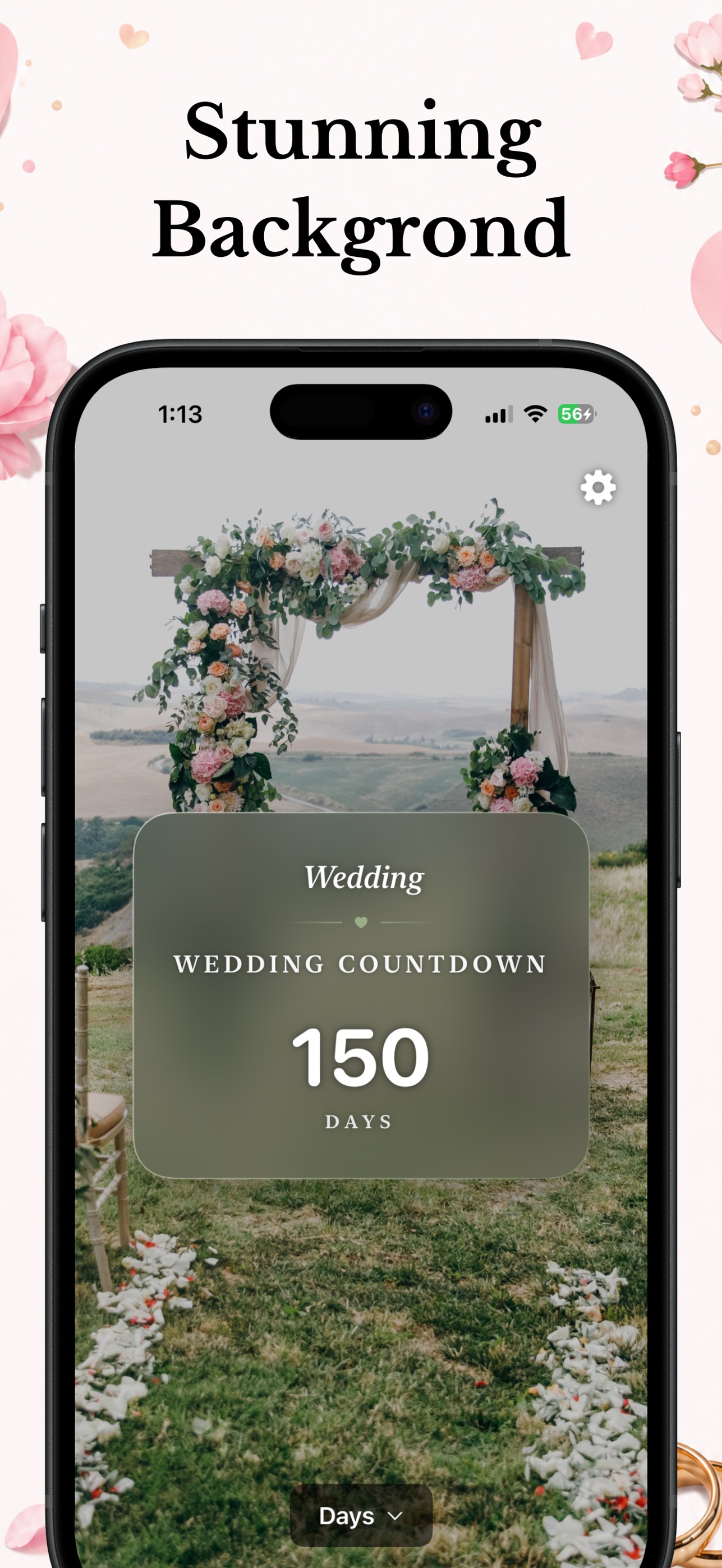 Wedding Countdown - Our Day app screenshot